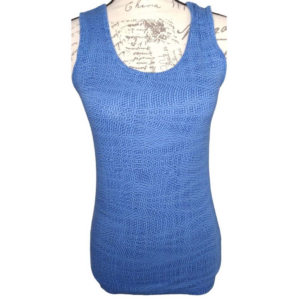 Woman's Athletic Wear Alpine Design Pattern Print Tank Size M